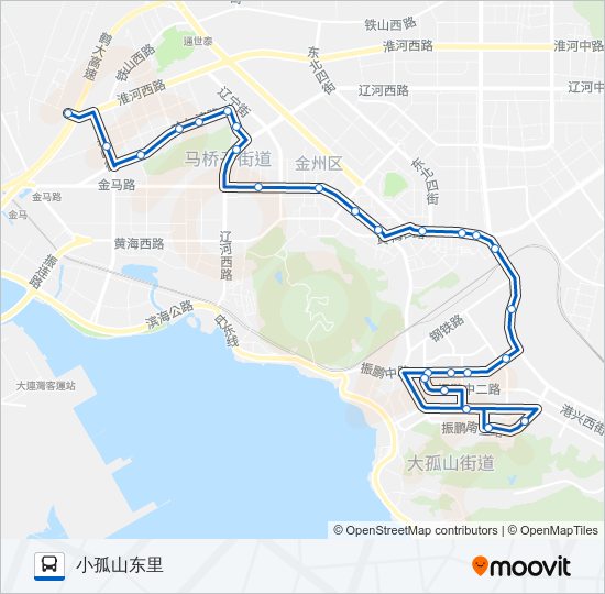 开发区1路 bus Line Map