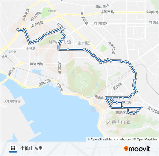 开发区1路 Bus Line Map