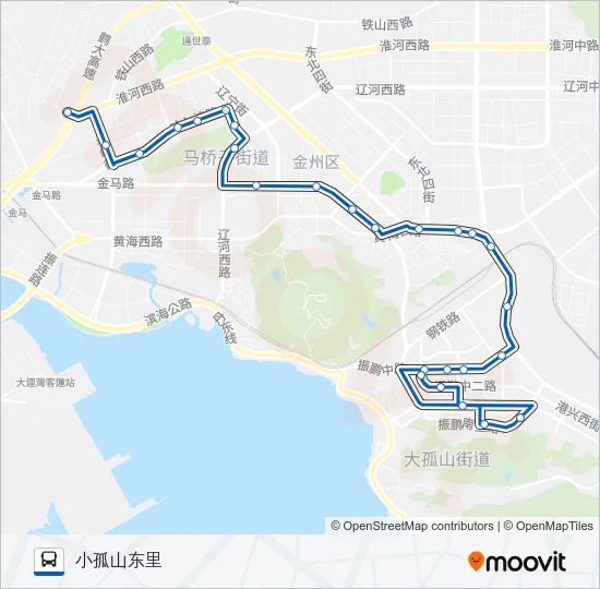 开发区1路 Bus Line Map