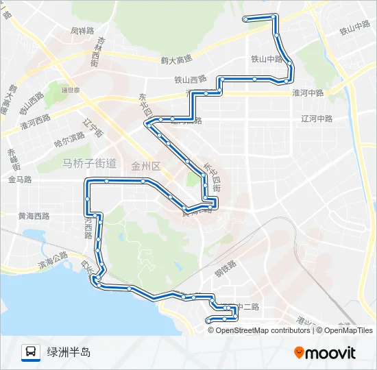 开发区2路 Bus Line Map
