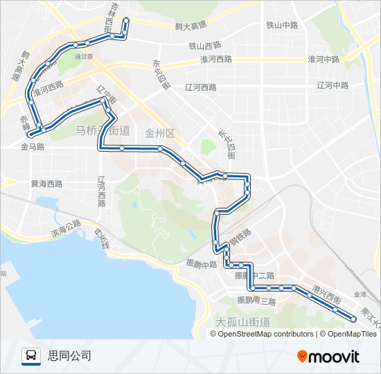 开发区4路 bus Line Map