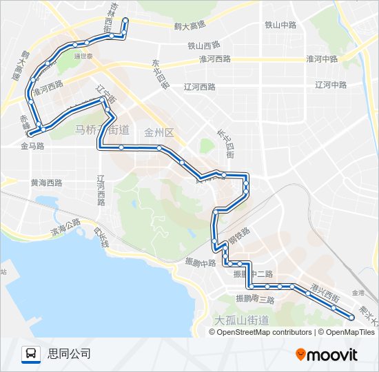 公交开发区4路的线路图