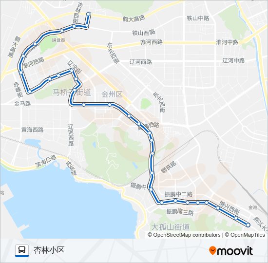 开发区4路 Bus Line Map