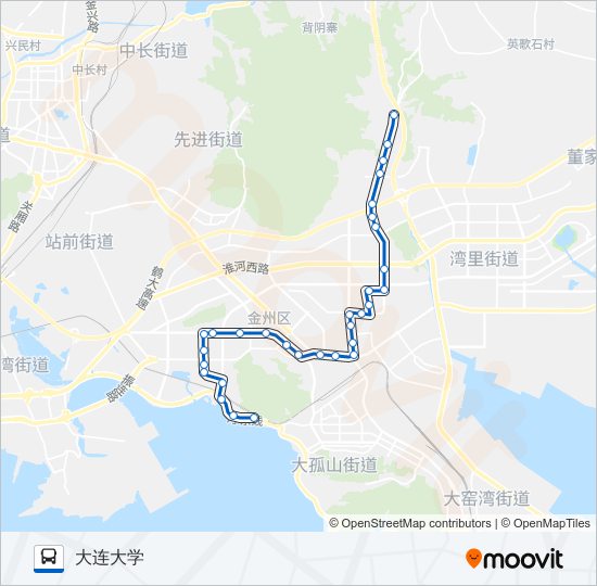 开发区5路 bus Line Map