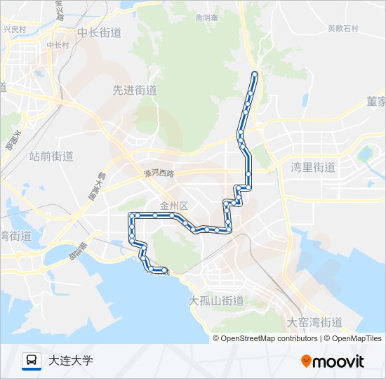 公交开发区5路的线路图