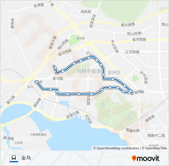 开发区6路 Bus Line Map
