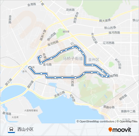 开发区6路 Bus Line Map