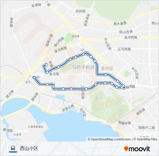 开发区6路 Bus Line Map