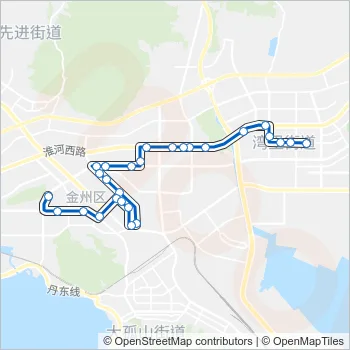 开发区7路 Bus Line Map