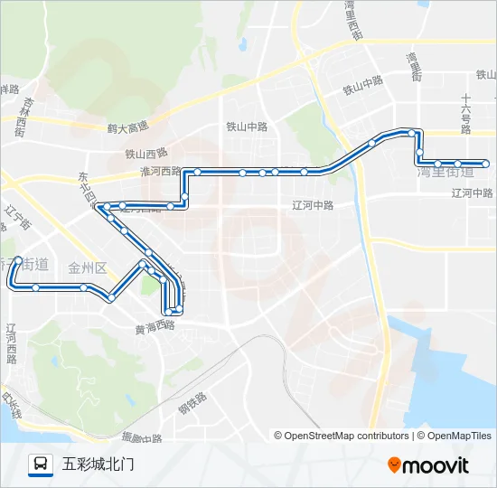 开发区7路 Bus Line Map