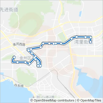 开发区7路 Bus Line Map