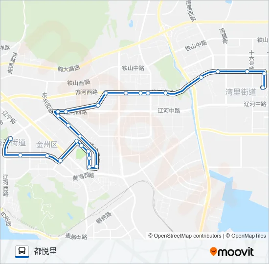 公交开发区7路的线路图