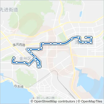 开发区7路 Bus Line Map