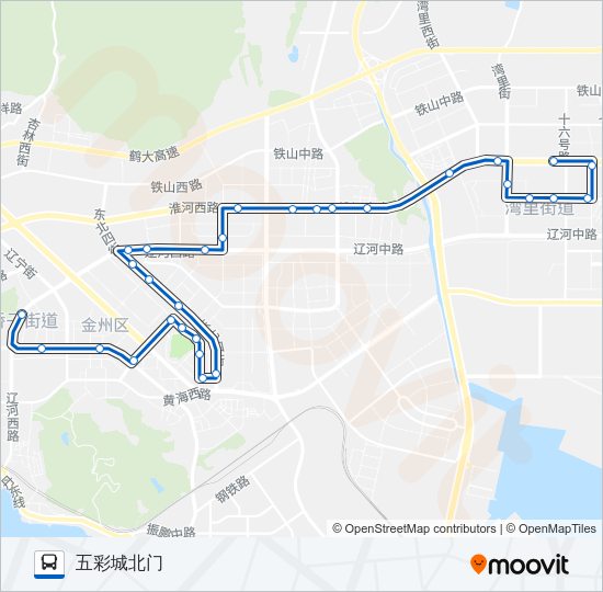 公交开发区7路的线路图