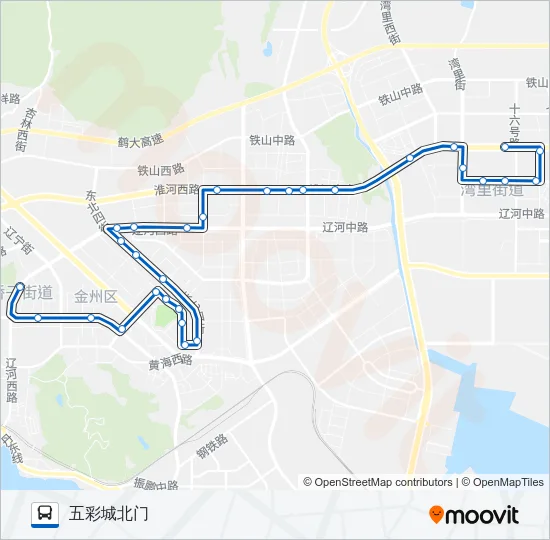 开发区7路 Bus Line Map