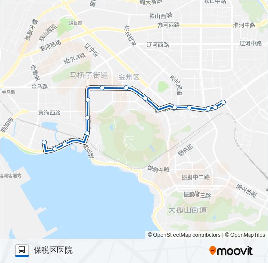 开发区9路 bus Line Map