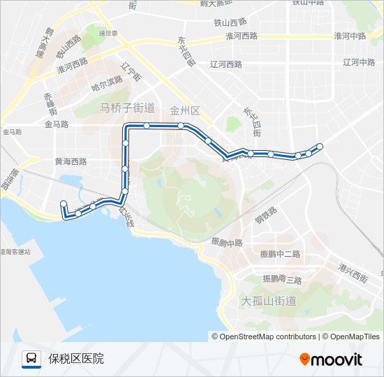 公交开发区9路的线路图