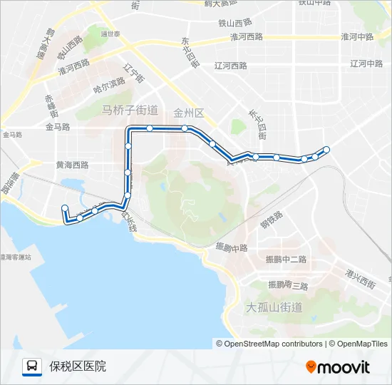 开发区9路 Bus Line Map