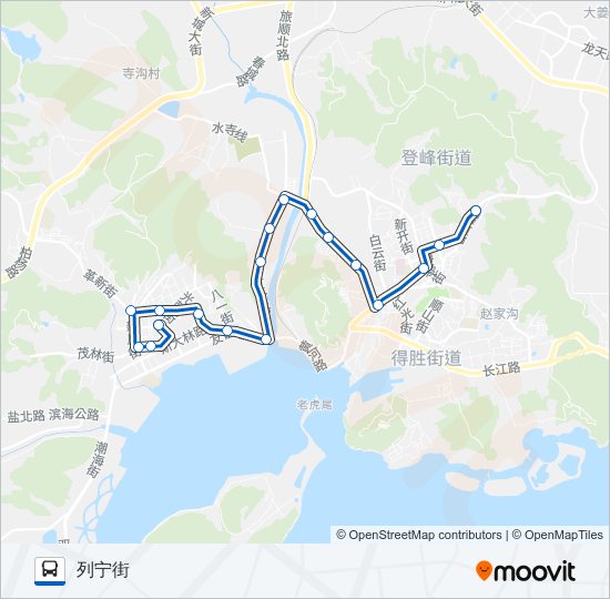 旅顺口1路 bus Line Map