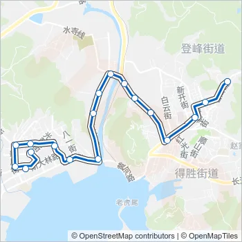 旅顺口1路 Bus Line Map