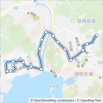 旅顺口1路 Bus Line Map