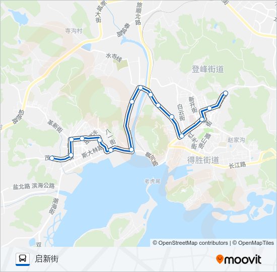 旅顺口2路 Bus Line Map