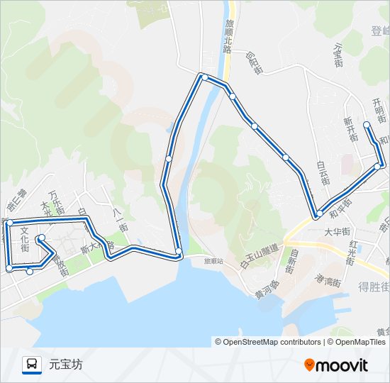 旅顺口3路 bus Line Map
