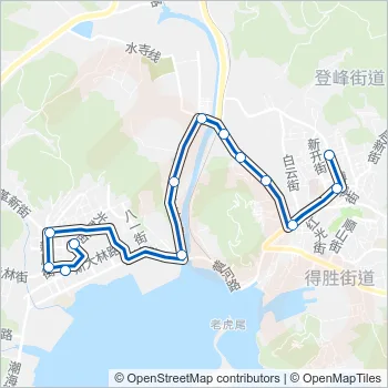 旅顺口3路 Bus Line Map