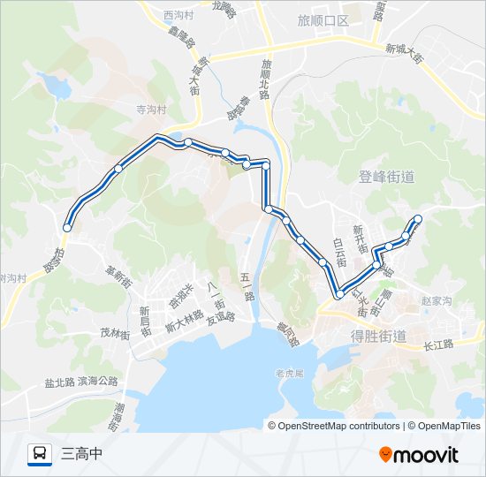 旅顺口4路 bus Line Map