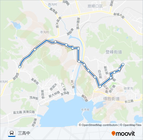 公交旅顺口4路的线路图