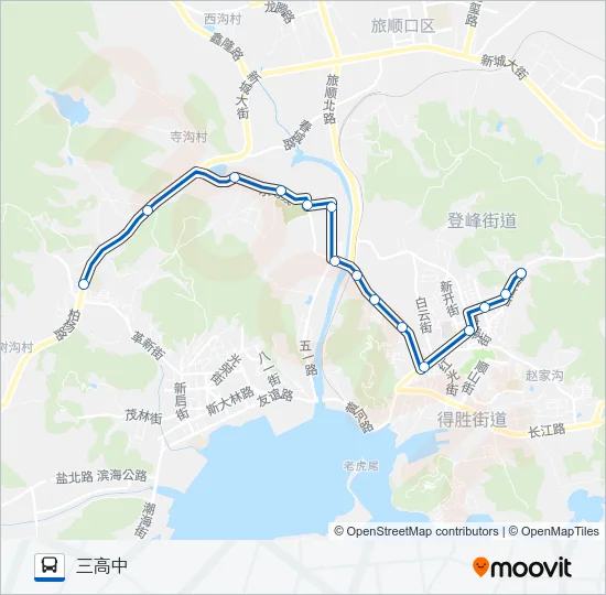 旅顺口4路 Bus Line Map