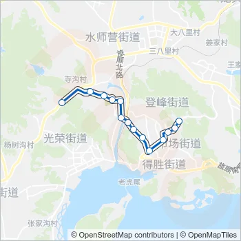 旅顺口4路 Bus Line Map
