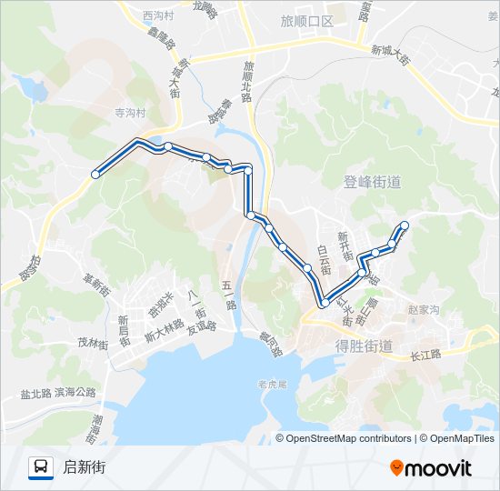 公交旅顺口4路的线路图