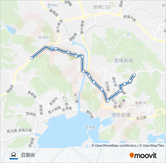 旅顺口4路 Bus Line Map