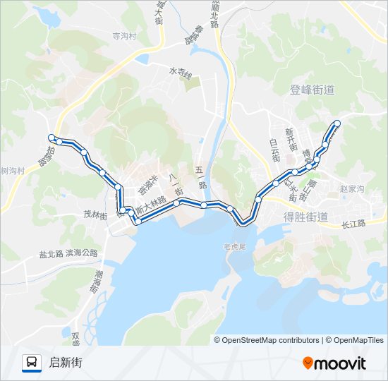 旅顺口5路 bus Line Map