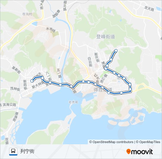 旅顺口6路 bus Line Map