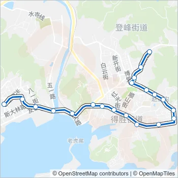旅顺口6路 Bus Line Map