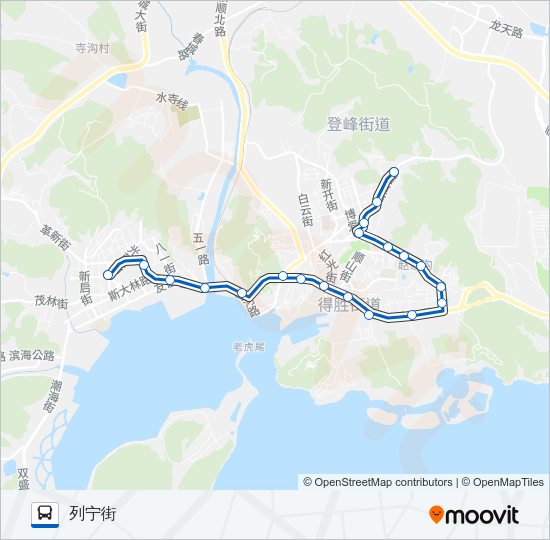 旅顺口6路 Bus Line Map