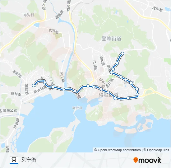 旅顺口6路 Bus Line Map