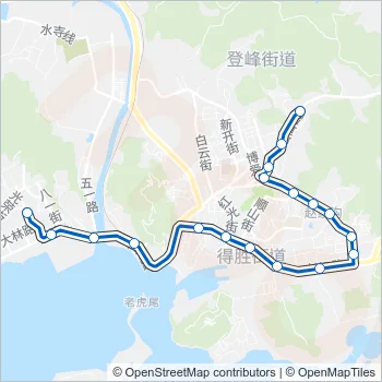旅顺口6路 Bus Line Map