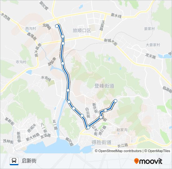 旅顺口8路 bus Line Map