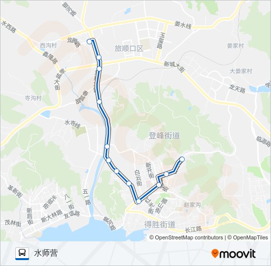 公交旅顺口8路的线路图