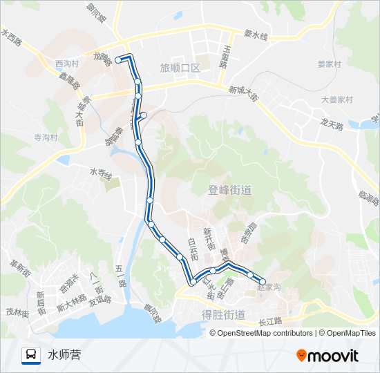 公交旅顺口9路的线路图