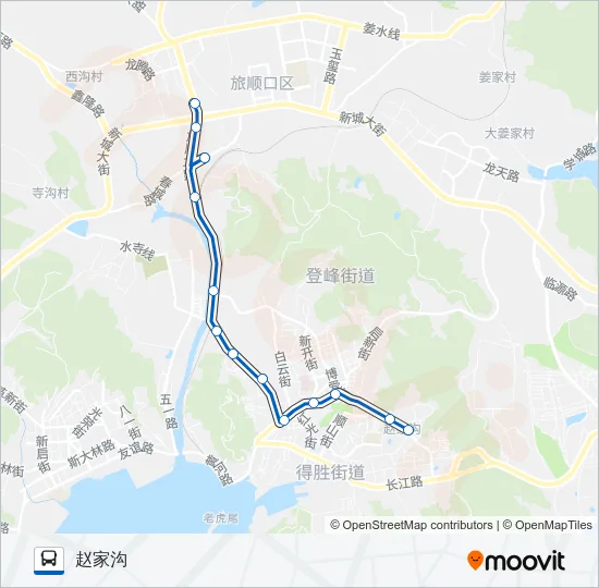 公交旅顺口9路的线路图
