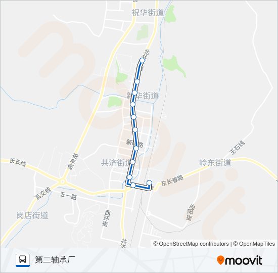瓦房店1路 bus Line Map