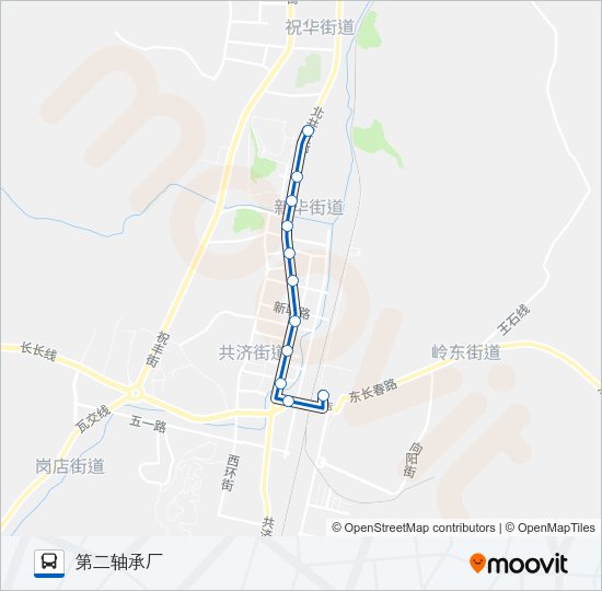 瓦房店1路 Bus Line Map