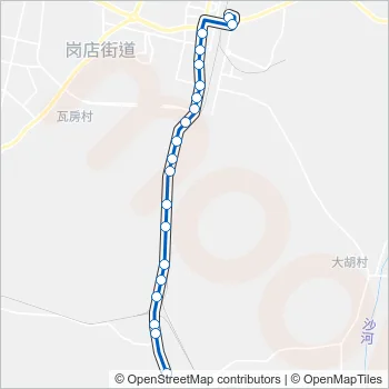瓦房店2路 Bus Line Map