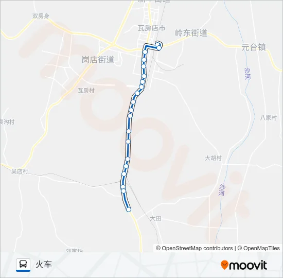 瓦房店2路 Bus Line Map