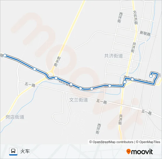公交瓦房店3路的线路图