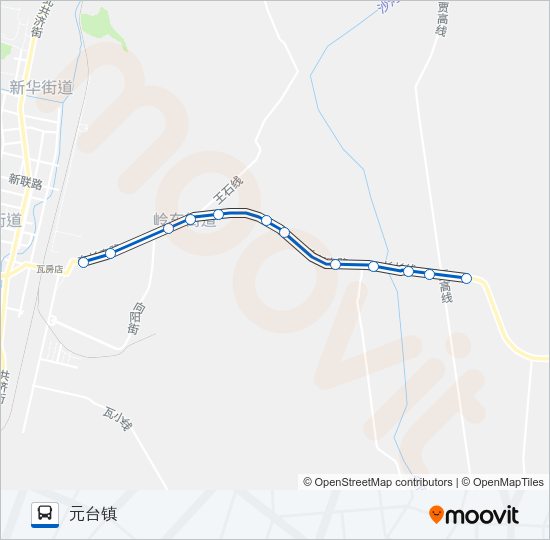 瓦房店4路 Bus Line Map